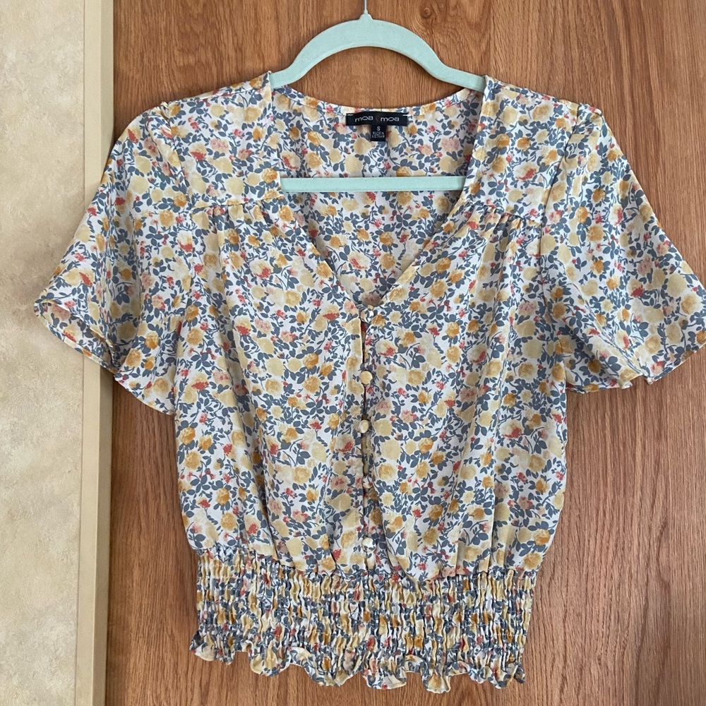 Button up Floral Top